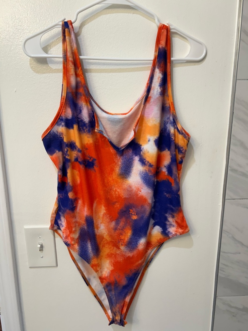 💙🧡Orange & Blue Tie-Dye Bodysuit